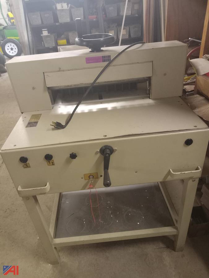 Auctions International Auction Massena CSDNY 31969 ITEM Paper Cutter